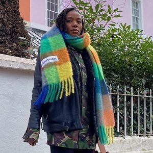 Like new! Acne Studios mohair checked scarf , super soft